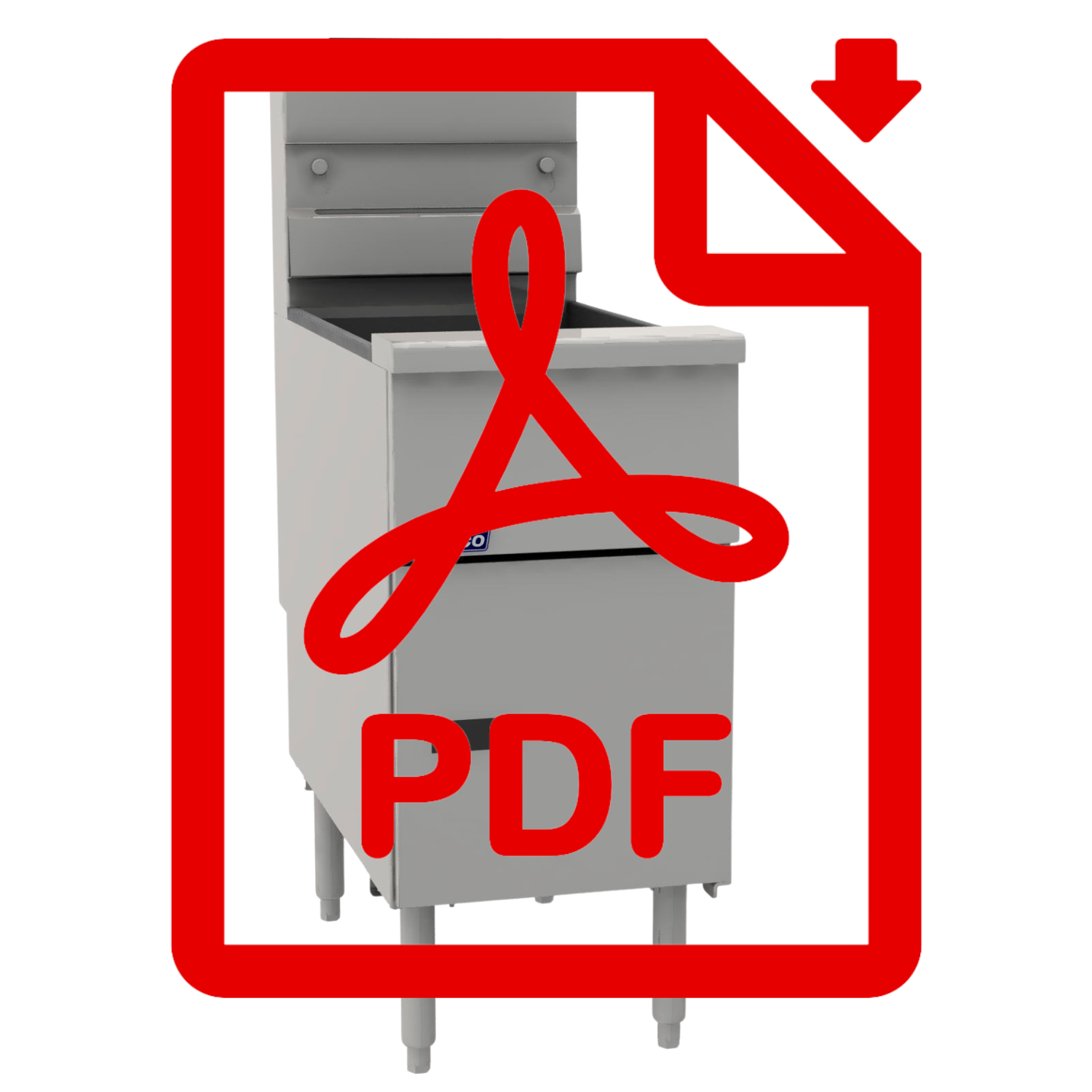 Fritadeira à Gás Econômica Pitco VF35 Pucci Cozinhas